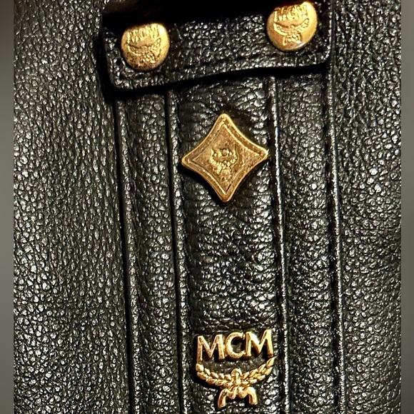 MCM Black Mini Boston Bag - EUC With Dust Bag - Picture 13 of 16